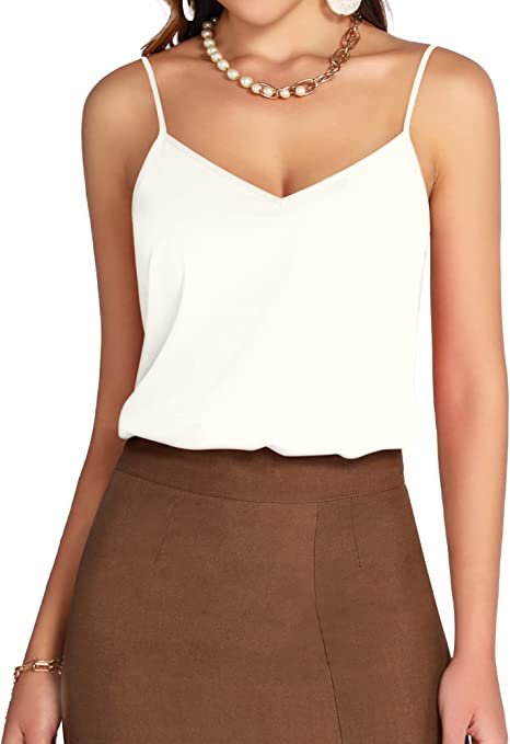 Women's Bodysuit V Neck Spaghetti Strap Tank Tops